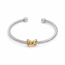 Load image into Gallery viewer, Knot Cable Cuff Bracelet | Stainless Steel & Waterproof