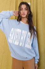 Load image into Gallery viewer, Saved By Grace' Graphic Sweatshirt Top