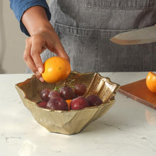 Load image into Gallery viewer, Small Gold Serving Bowl