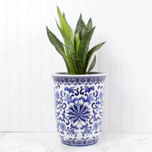 Load image into Gallery viewer, Blue Chinoiserie Planter