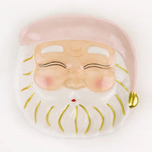 Load image into Gallery viewer, Pink Santa Dessert Plate