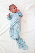 Load image into Gallery viewer, Knotted Gown - Gingham in Cottage Blue