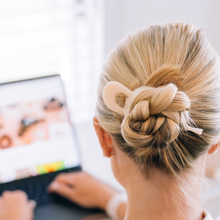 Load image into Gallery viewer, French Hair Pin Almond Beige