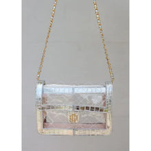 Load image into Gallery viewer, Quinn Quilted Clear Bag - Platinum