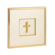 Load image into Gallery viewer, Framed Cross/Heart Wall Art