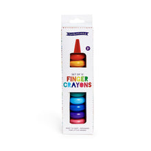 Load image into Gallery viewer, Rainbow Stack Finger Crayon Set