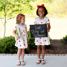 Load image into Gallery viewer, Sugar Bee Clothing | Red Apples Twirl Dress