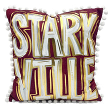 Load image into Gallery viewer, Starkville Pillow with Pom Trim