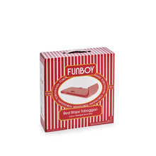 Load image into Gallery viewer, Red Stripe Inflatable Toboggan Sled