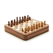 Load image into Gallery viewer, Magnetic Chess Set in Hand-Crafted Wooden Box