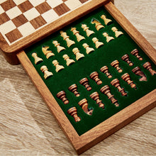 Load image into Gallery viewer, Magnetic Chess Set in Hand-Crafted Wooden Box