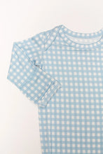 Load image into Gallery viewer, Knotted Gown - Gingham in Cottage Blue
