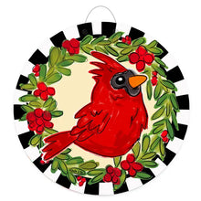 Load image into Gallery viewer, Christmas Cardinal Door Hanger