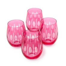 Load image into Gallery viewer, Sparkling Cut Stemless Wine Glass 16 oz