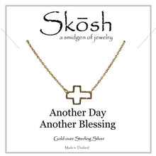 Load image into Gallery viewer, Skosh Small Open Cross Necklace