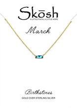 Load image into Gallery viewer, Birthstone Baguette Necklace