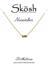 Load image into Gallery viewer, Birthstone Baguette Necklace