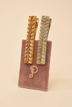 Load image into Gallery viewer, Narrow Bar Hair Clips - Pastel Vines