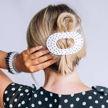 Load image into Gallery viewer, White Polka Dot Party Teleties