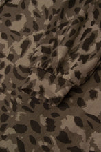 Load image into Gallery viewer, Brown Leopard Print Raw Seam Patchwork Pullover Drawstring Loose Pant Set
