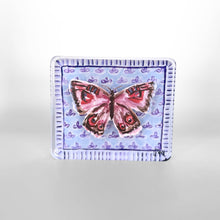Load image into Gallery viewer, Purple Butterfly on Fleur De Lis Block