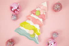 Load image into Gallery viewer, Kailo Chic Holiday Trees Stoneware Tray