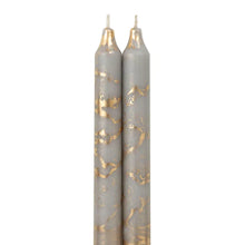 Load image into Gallery viewer, 12" Gold Brushed Taper Candles