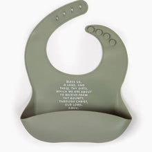 Load image into Gallery viewer, Meal Blessing Silicone Bib
