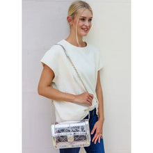 Load image into Gallery viewer, Quinn Quilted Clear Bag - Platinum