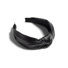 Load image into Gallery viewer, Knotted Faux Leather Headband
