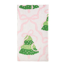 Load image into Gallery viewer, Pink Bow Tree Chenille Blanket