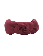 Load image into Gallery viewer, Wine Suede Knot Headband