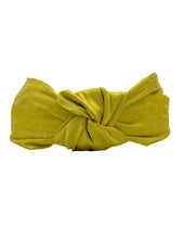 Load image into Gallery viewer, Chartreuse Dupioni Silk Knot Headband