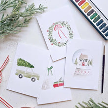 Load image into Gallery viewer, Christmas Cheer Paintable Notecard
