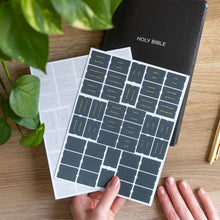 Load image into Gallery viewer, Navy and Grey Bible Tabs