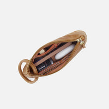 Load image into Gallery viewer, Daisy Daze Large Wristlet - Buffed Leather | Whiskey