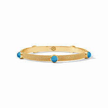 Load image into Gallery viewer, Cabochon Bangle - Iridescent London Blue