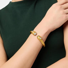 Load image into Gallery viewer, Cabochon Demi Cuff - Iridescent London Blue