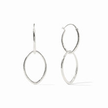 Load image into Gallery viewer, Fleur-de-Lis 2-in-1 Earring Silver