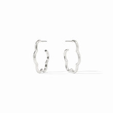 Load image into Gallery viewer, Gardenia Hoop Silver