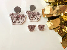 Load image into Gallery viewer, Weathered Collegiate Earrings