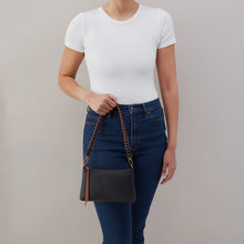 Load image into Gallery viewer, Darcy Crossbody - Pebbled Leather | Black and Tan