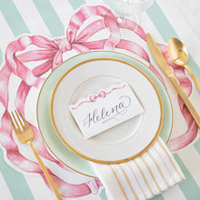Load image into Gallery viewer, Die-cut Pink Bow Placemat