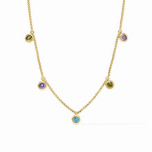 Load image into Gallery viewer, Rainbow Delicate Charm Necklace - Blue Twilight