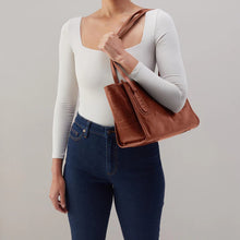 Load image into Gallery viewer, Expedition Small Tote - Patina Leather | Pecan Ridge