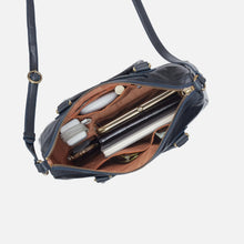 Load image into Gallery viewer, Expedition Satchel - Patina Leather | Navy Horizon