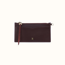 Load image into Gallery viewer, Carte Card Travel Case Regular Suede Leather | Dark Cherry