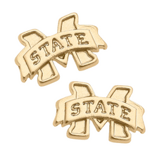 Load image into Gallery viewer, Mississippi State Logo Post Stud Earrings
