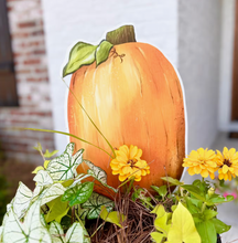 Load image into Gallery viewer, Mini Watercolor Pumpkin Garden Stake