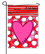 Load image into Gallery viewer, Baxter & Me Valentine's Garden Flags